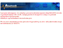 Tablet Screenshot of pliki.aksotronik.pl